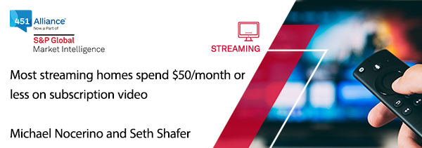 Most streaming homes spend $50/month or less on subscription video