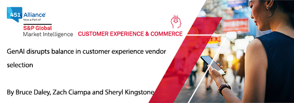GenAI disrupts balance in customer experience vendor selection