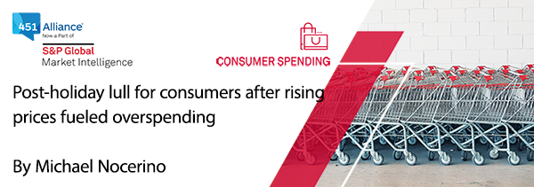 Post-holiday lull for consumers after rising prices fueled overspending