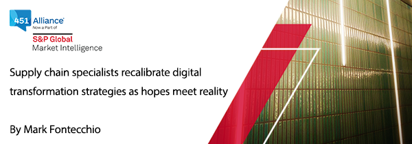 Supply chain specialists recalibrate digital transformation strategies as hopes meet reality