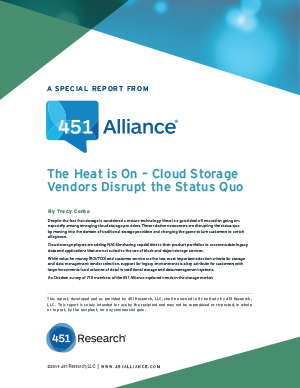 The Heat is On – Cloud Storage Vendors Disrupt the Status Quo